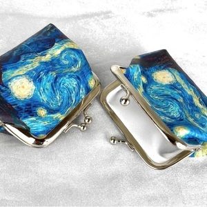 Vincent Van Gogh Kiss Lock Coin Purse Change Purse Double Sided Brand New